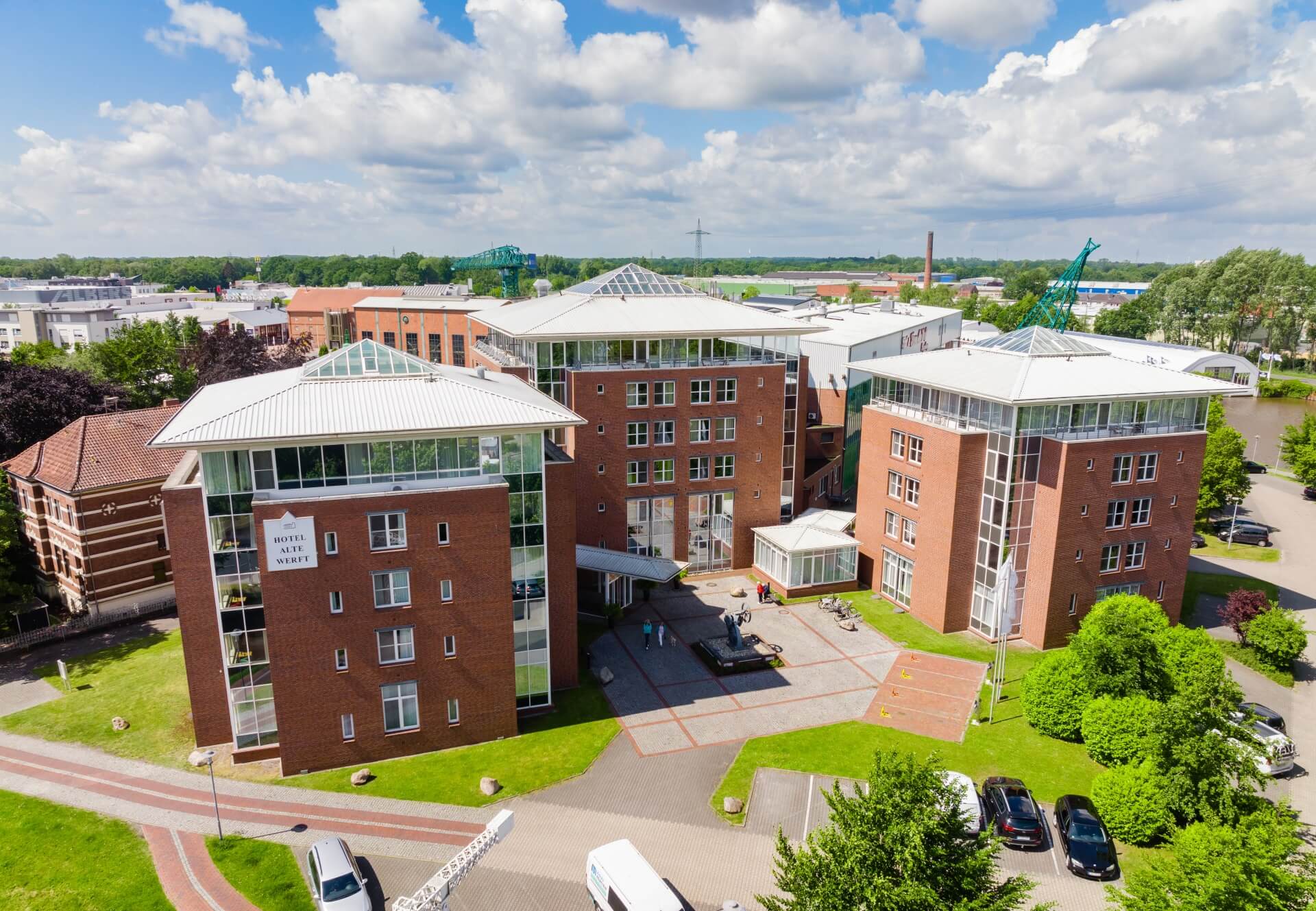 Luftaufnahme Hotel Alte Werft, Papenburg